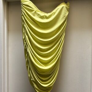 Express Bright Yellow Maxi Skirt